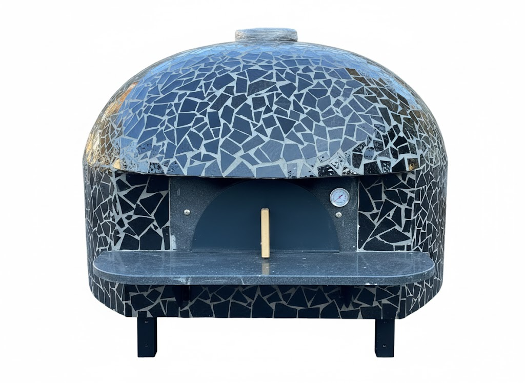 Forno Pronta Consegna Mosaico Azzurro/Nero